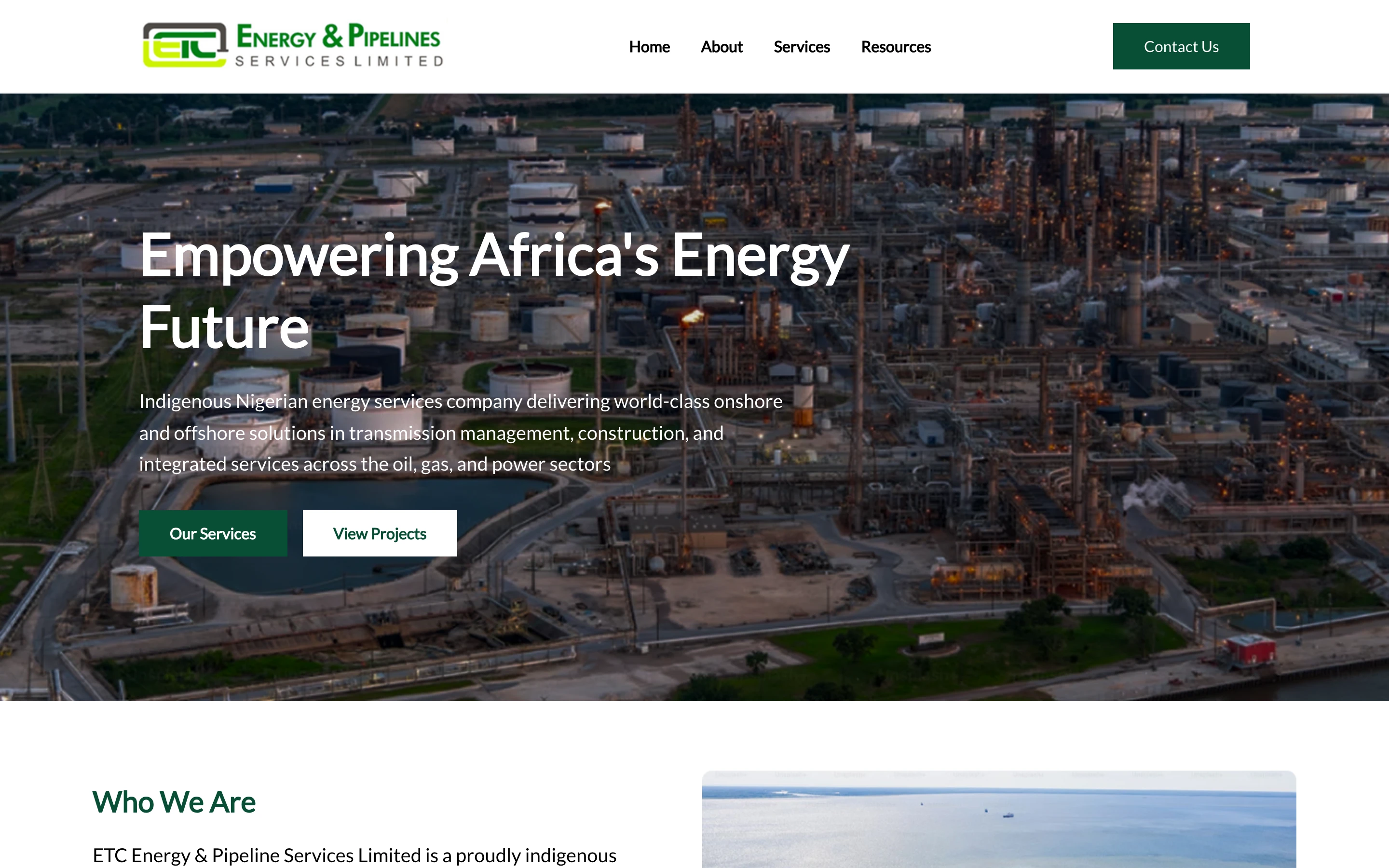 ETC E&P homepage