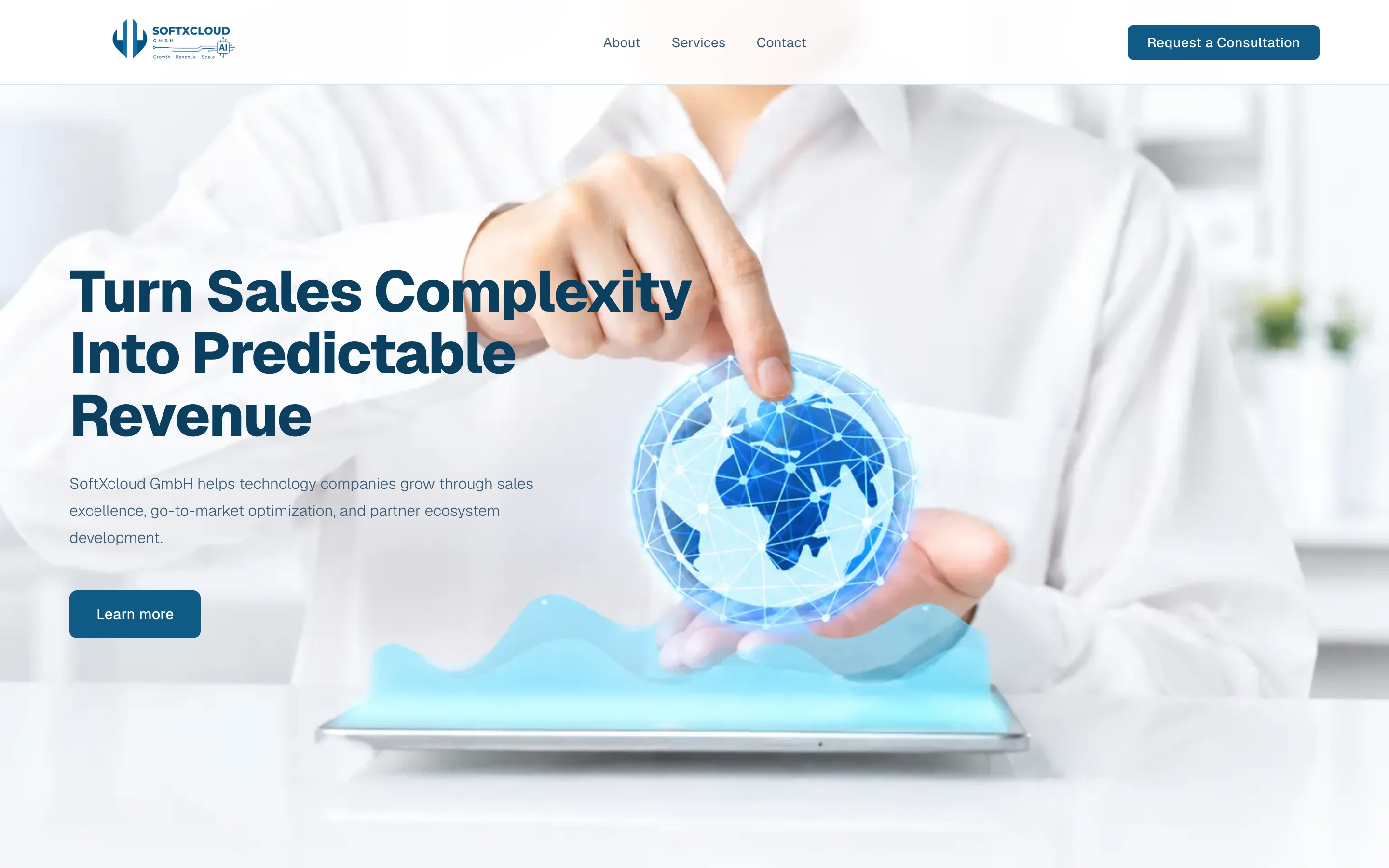 SoftX Cloud homepage