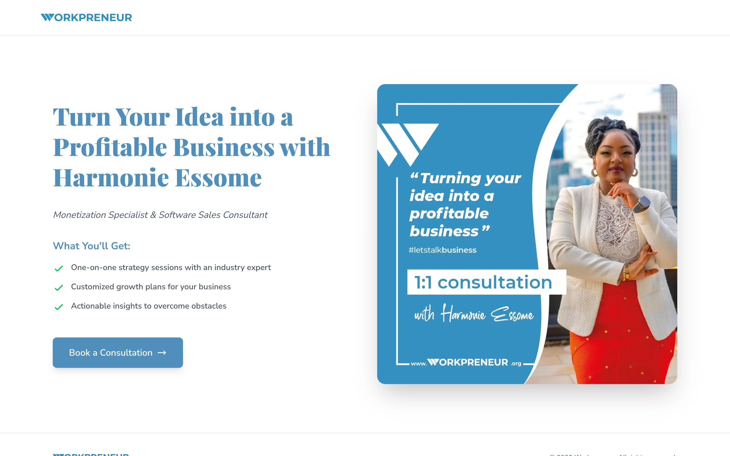 Workpreneur homepage