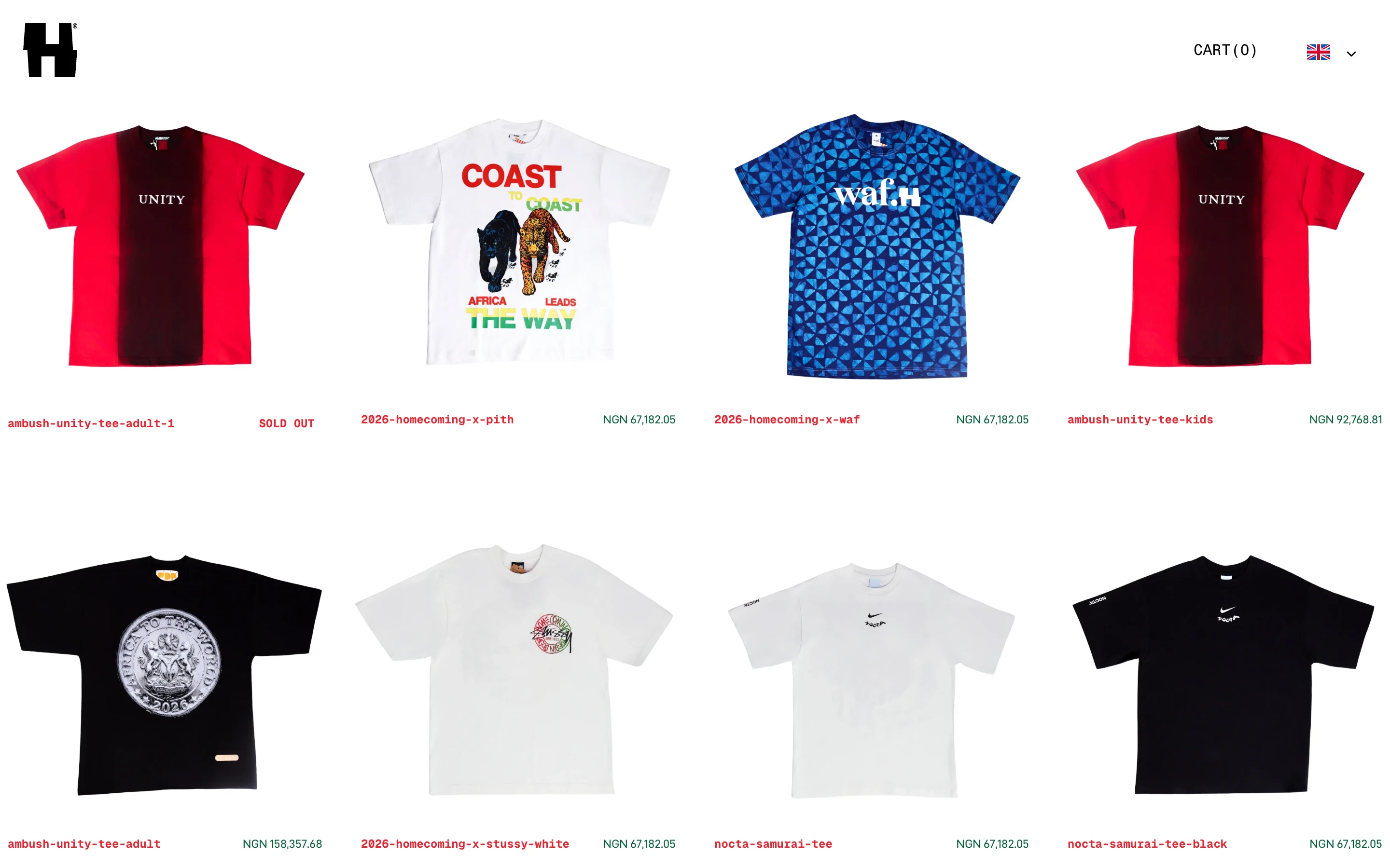 Shop · all products