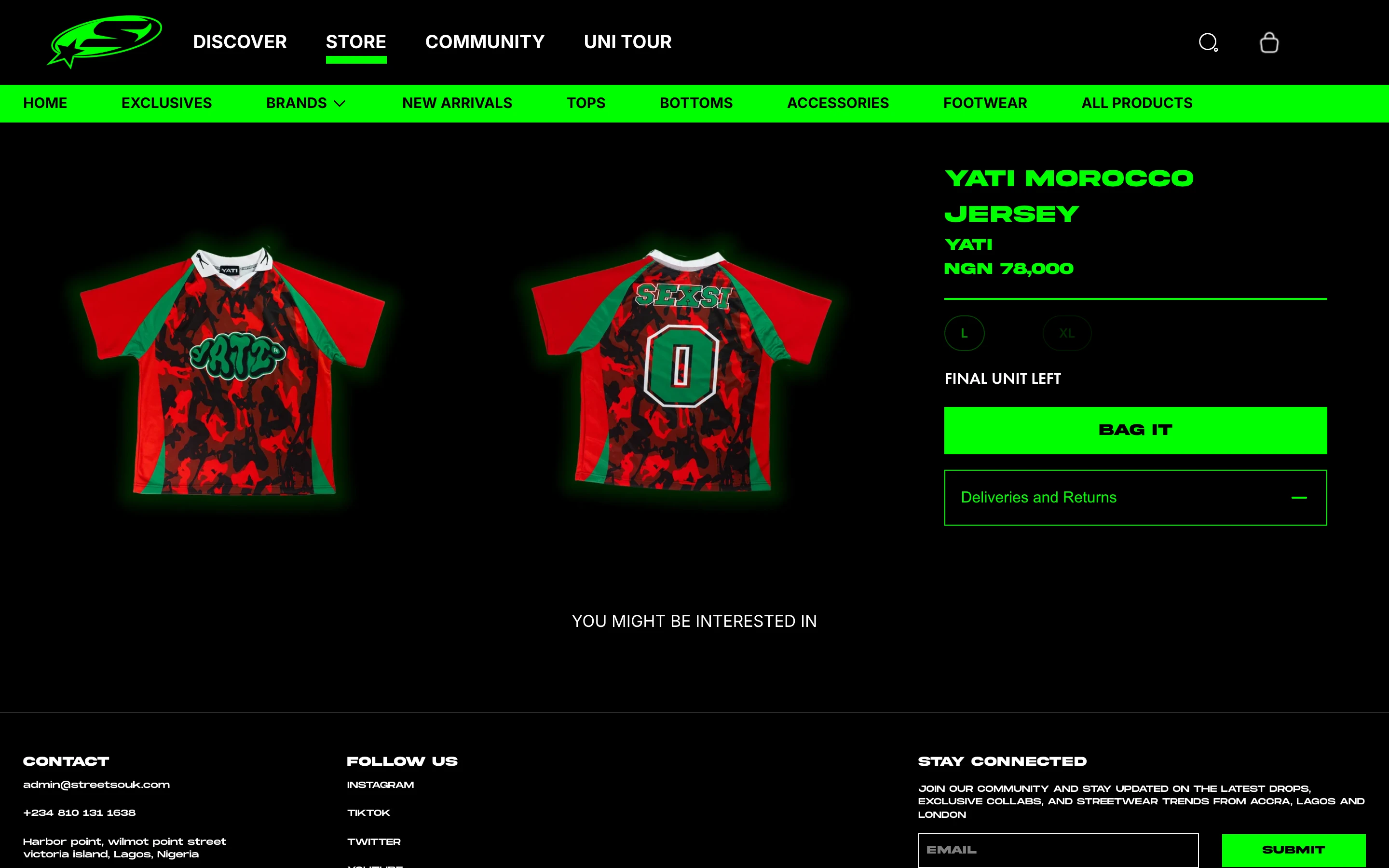 Product page